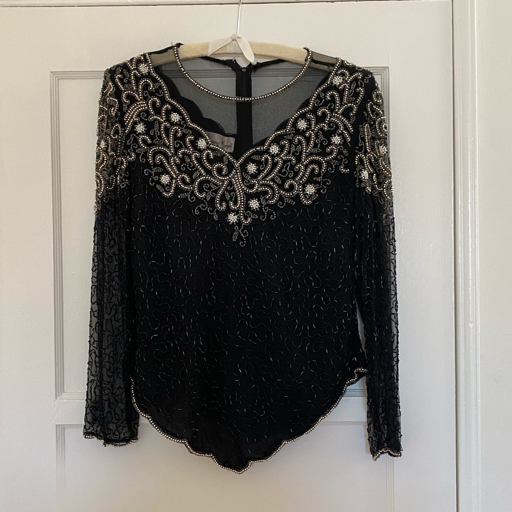 Vintage Beaded Top